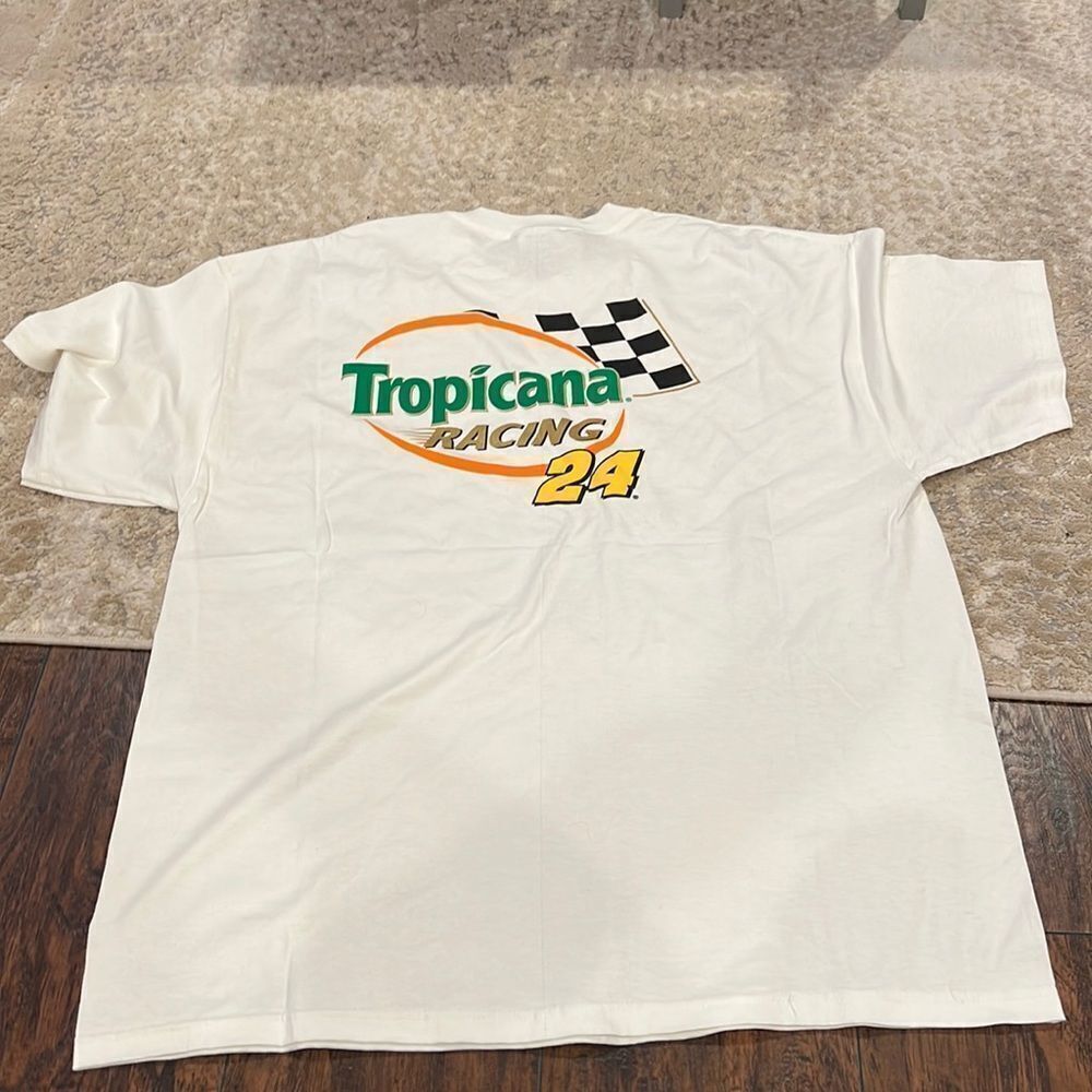 JEFF GORDON #24 NASCAR TROPICANA RACING Tee shirt NOS size XL